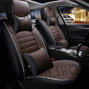 Hyundai Creta 2020 Onwards PU Leatherette Seat Cover - Coffee and Black