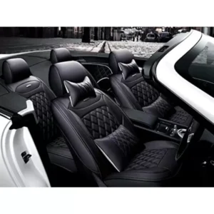Hyundai Exter 2023 Onwards PU Leatherette Seat Cover - Black - Image 3
